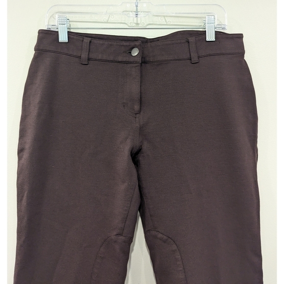 Eileen Fisher Brown Rayon Nylon Spandex Riding Equestrian Pants Size Medium - Picture 2 of 8